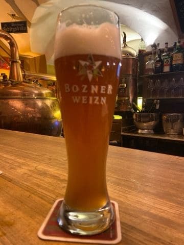 Bozner Bier, frisch gezapft