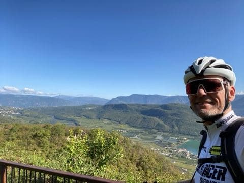 Selfie über dem Kalterer See
