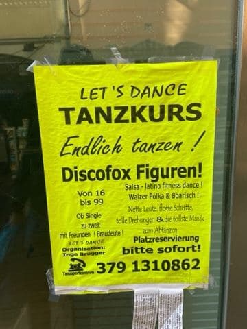 Discofox-Kurs – leider verpasst